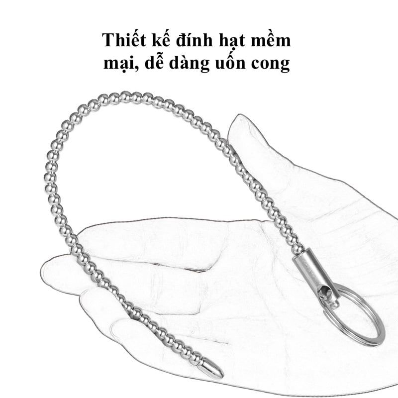 Que Sounding, Thông Tiểu inox 304, Đầu Bo Tròn Giọt Nước  - Kích thích Niệu Đạo, Đồ Chơi BDSM