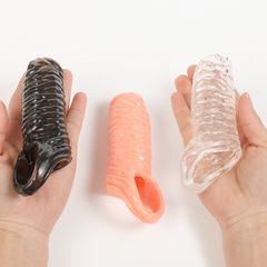 Bao Cao Su Đôn Silicone Tăng Kích Thước và Cảm Giác - Có Vòng Chống Truợt