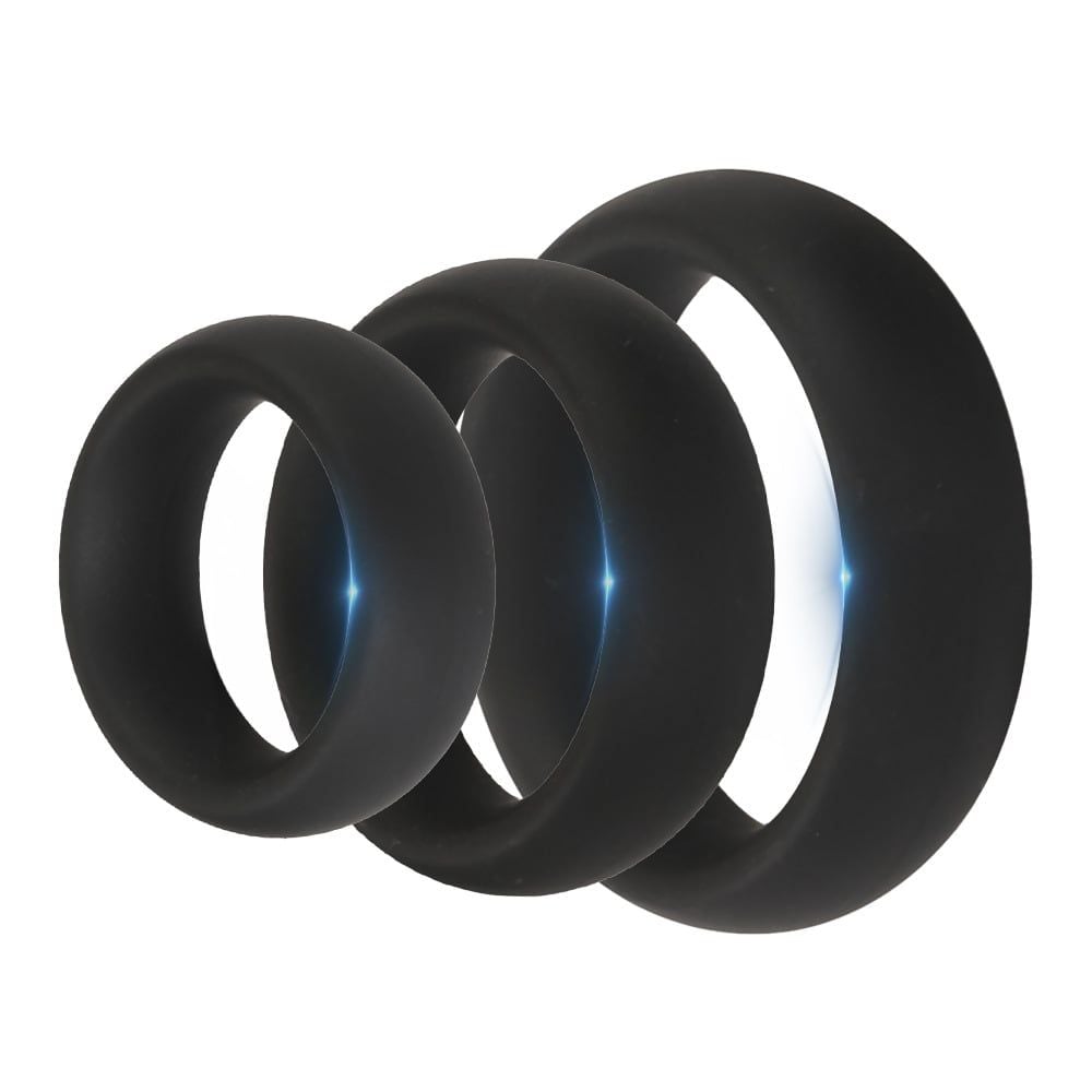 Vòng đeo dương vật Silicone cao cấp – Set 3 size (40/45/50) kéo dài thời gian