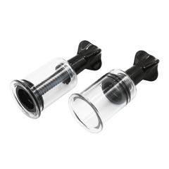 Bộ dụng cụ Hút đầu ti bằng nhựa - Đồ chơi BDSM cơ bản Màu Đen [SET 2 CÁI]