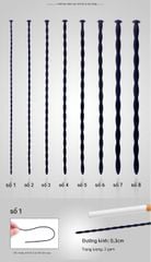 Que Sounding/kích thích niệu đạo, loại silicone xoắn mềm-dẻo thích hợp cho Người mới tập [Dài 30cm - nhiều size]