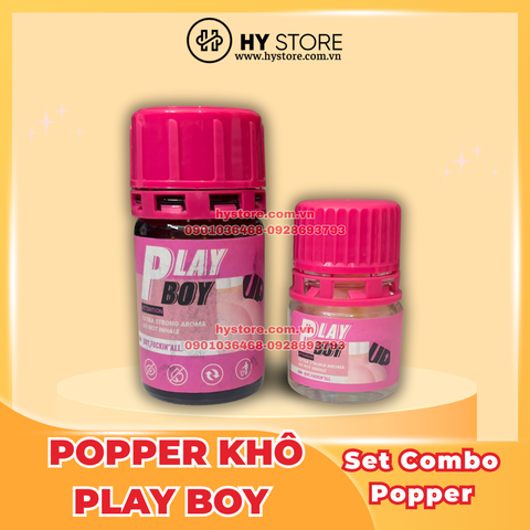 Set Combo Popper - Popper Khô PLAY BOY - Set 2 chai