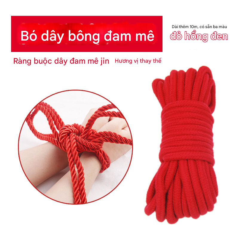 Dây thừng/cotton mềm 10 mét – dây buộc đa năng, êm ái, bền chắc cho cosplay