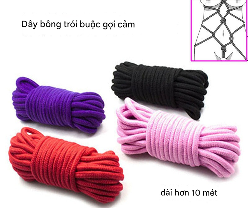 Dây thừng/cotton mềm 10 mét – dây buộc đa năng, êm ái, bền chắc cho cosplay