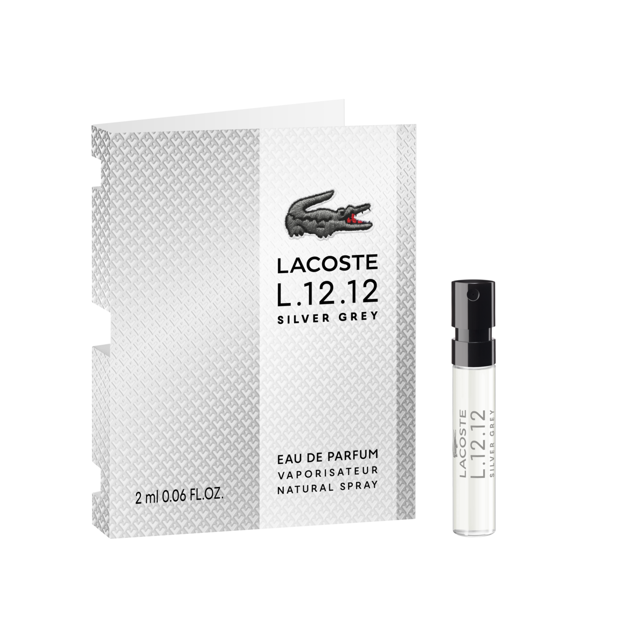 Hàng tặng không bán - Lacoste L.12.12 Silver Grey EDP 2ml Vial