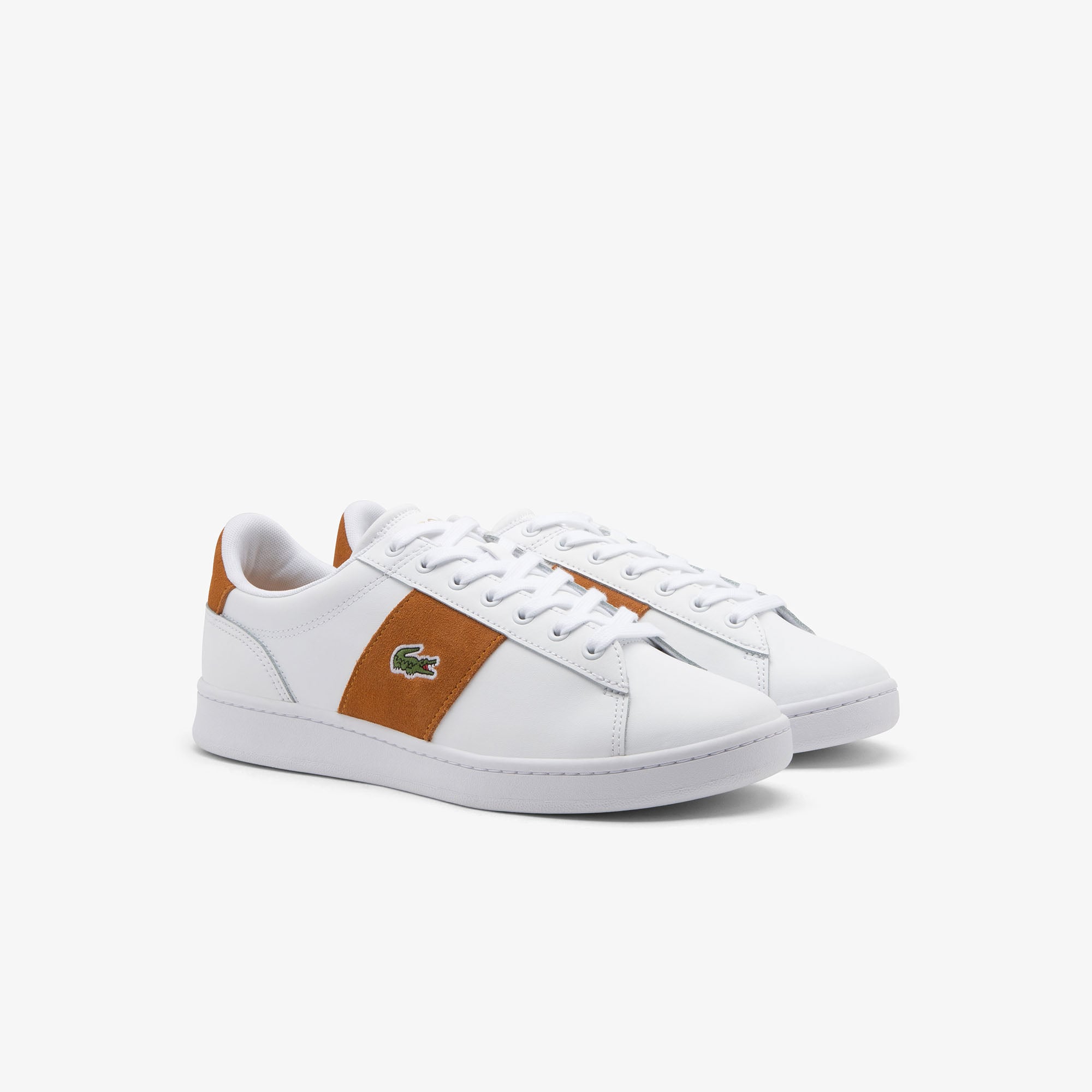 Giày Thể Thao Lacoste Nam Carnaby Set Cigar Bar Chất Liệu Da
