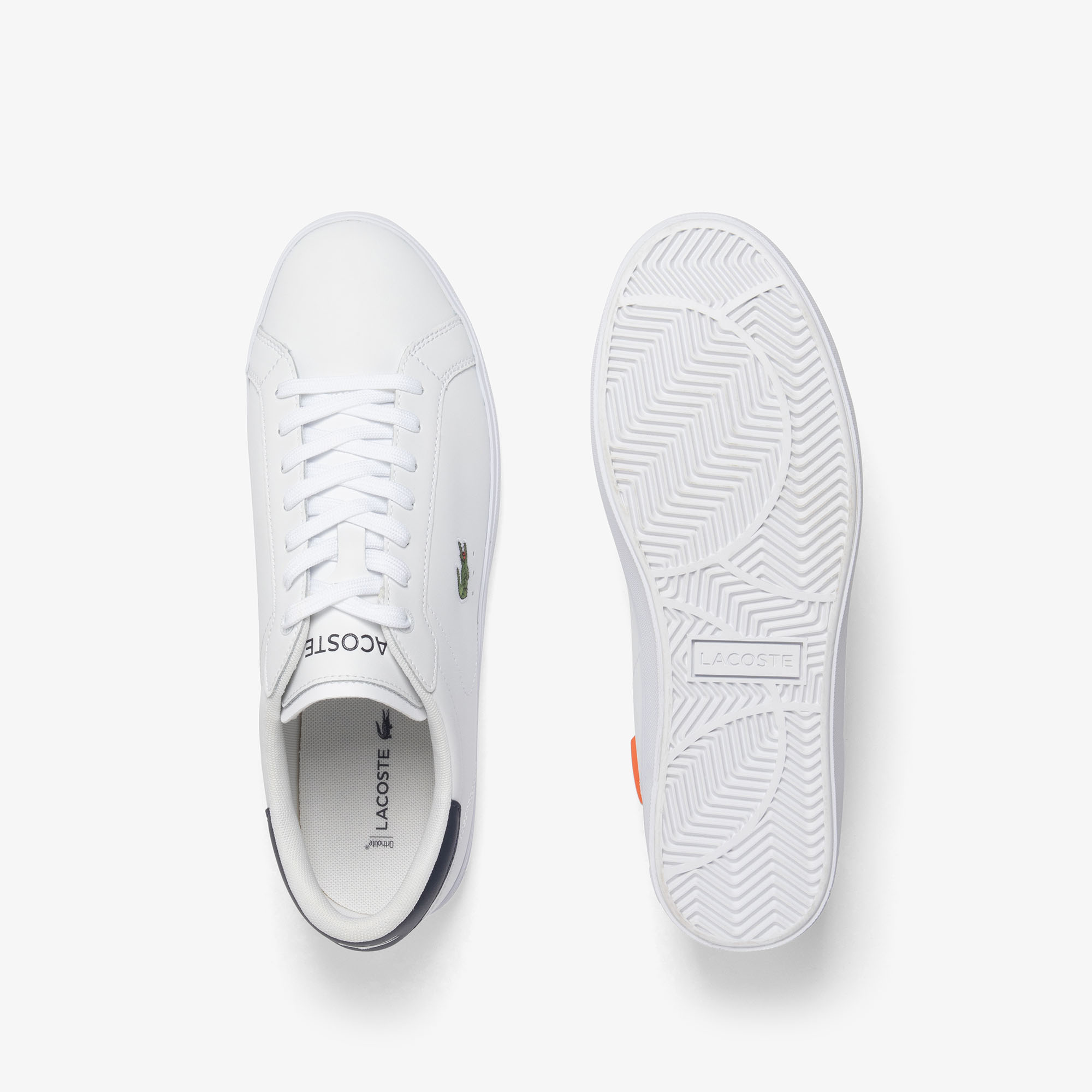 Giày Thể Thao Lacoste Nam Powercourt Graphic Chất Liệu Da