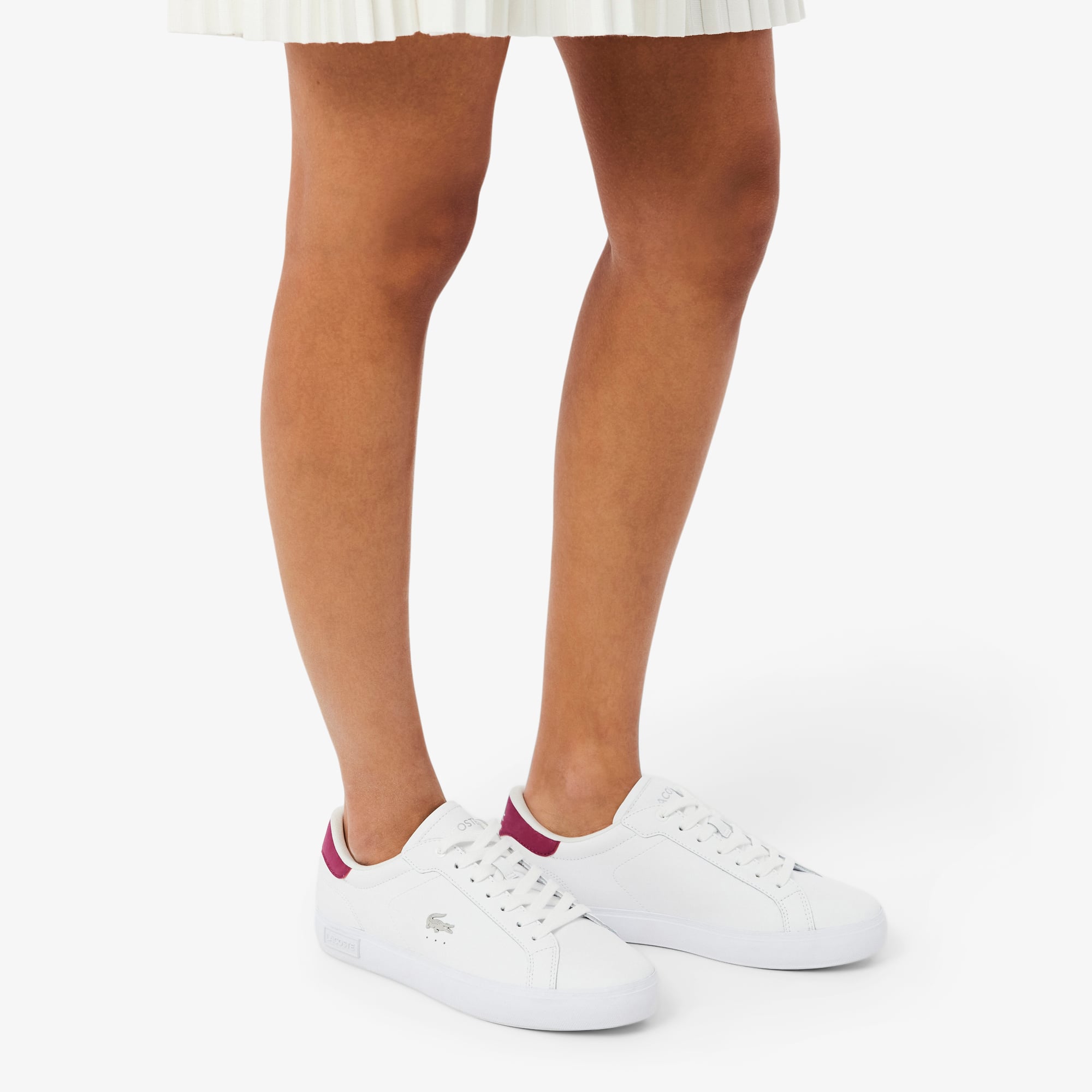Giày Thể Thao Lacoste Nữ Powercourt Chất Liệu Da