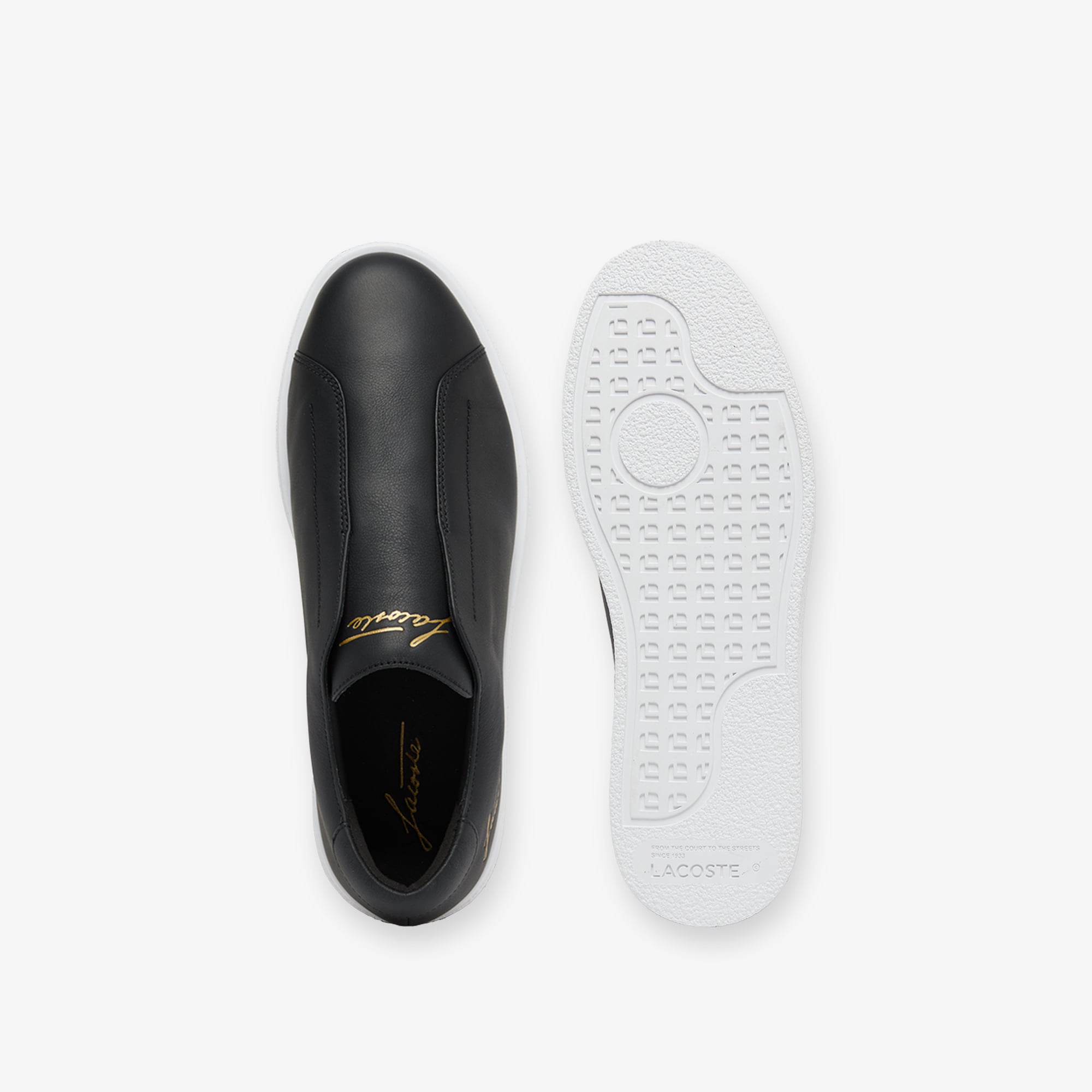Giày Lười Lacoste Nam Linecourt Chất Liệu Da