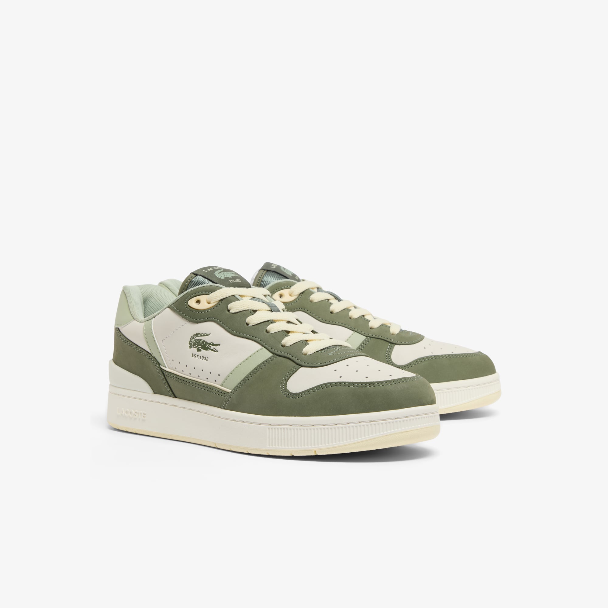 Giày Thể Thao Lacoste Nam T-Clip Set Chất Liệu Da