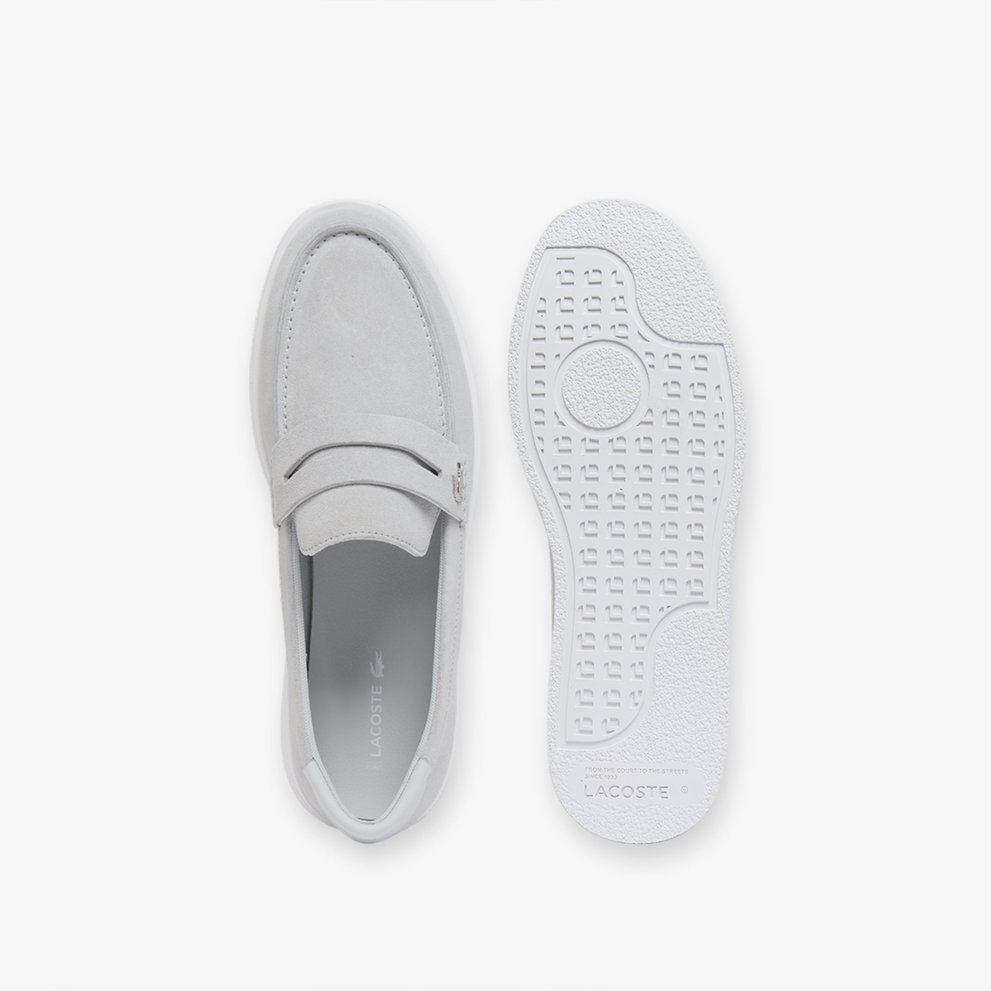 Giày Lười Lacoste Nam Cochet Chất Liệu Da Lộn