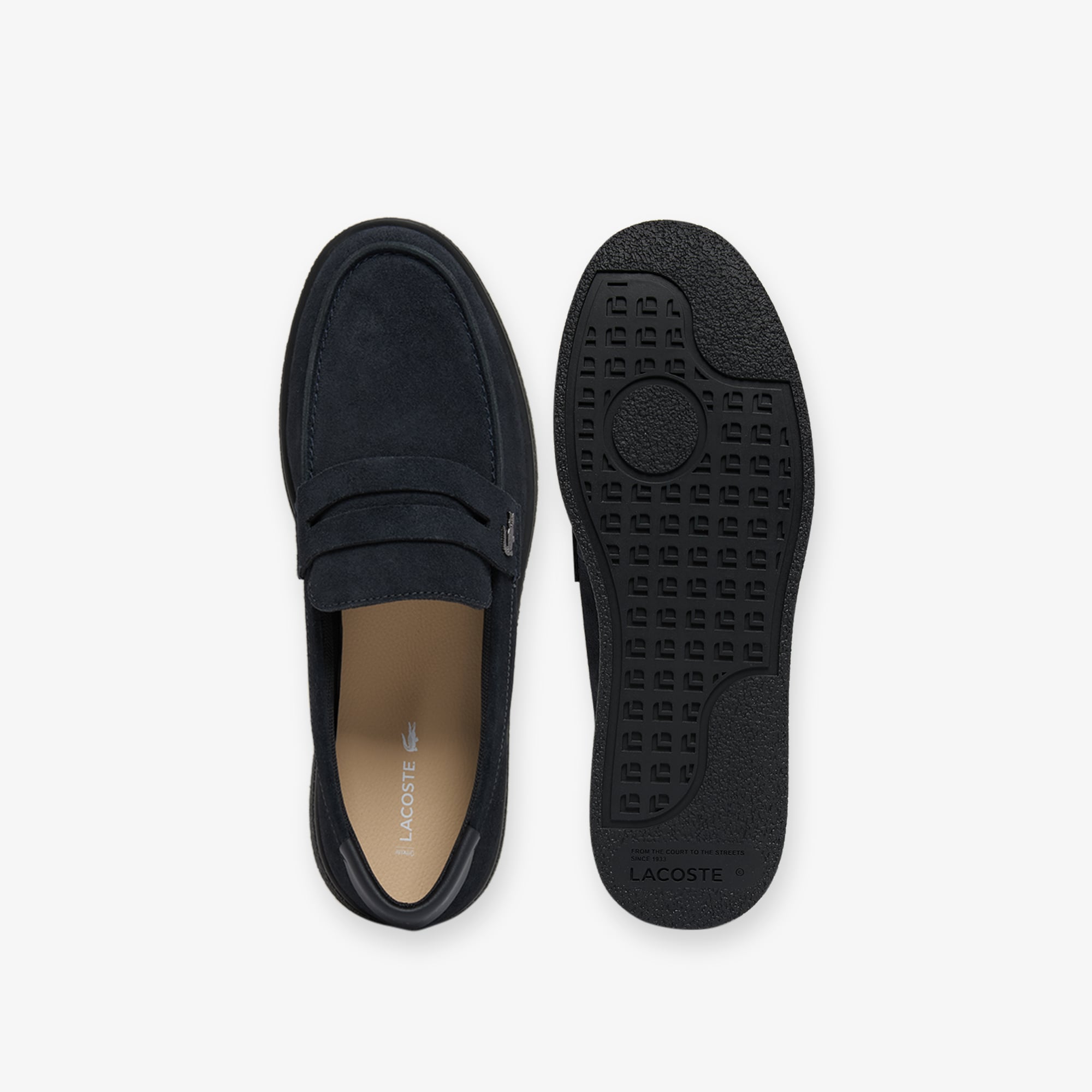 Giày Lười Lacoste Nam Cochet Chất Liệu Da Lộn