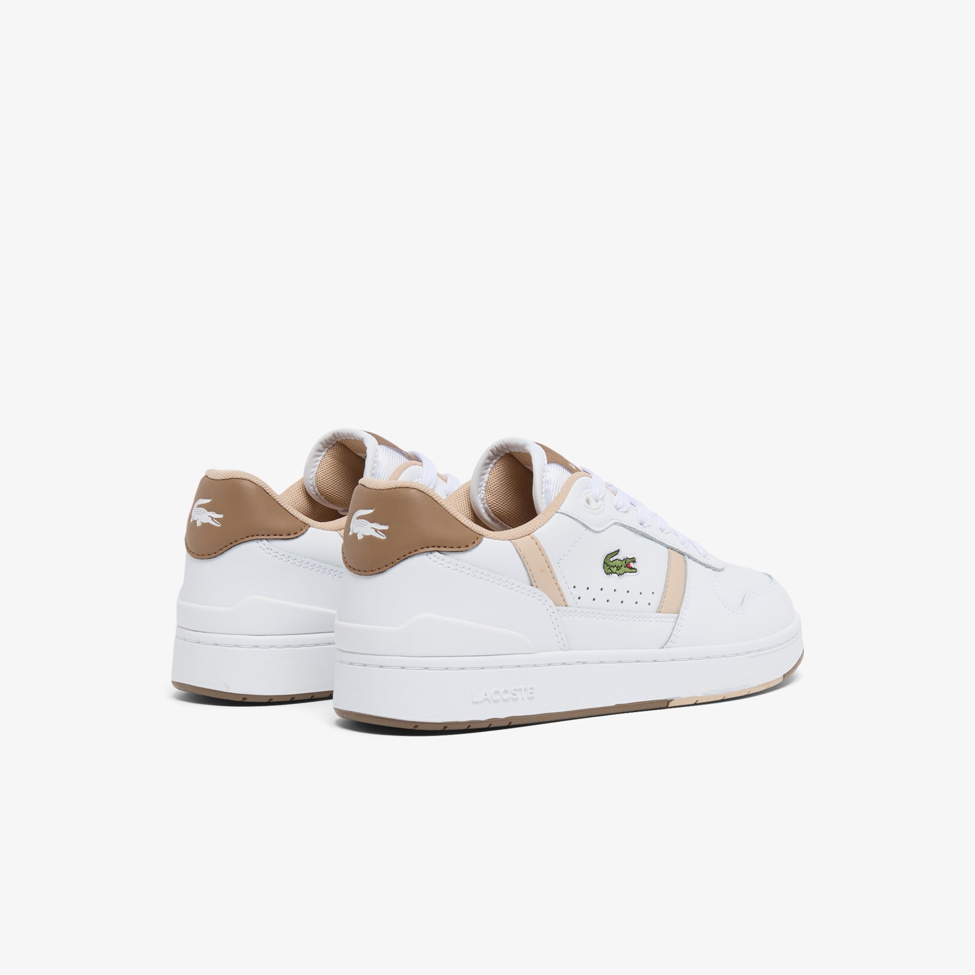 Giày Lacoste Nữ T-Clip Set Chất Liệu Da