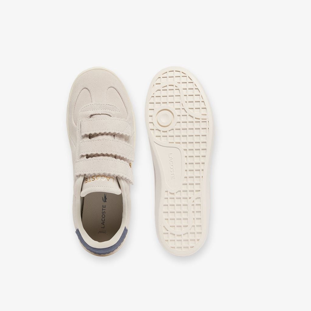 Giày Lacoste Nữ Baseshot Pro Chất Liệu Da Lộn Có Quai Cài