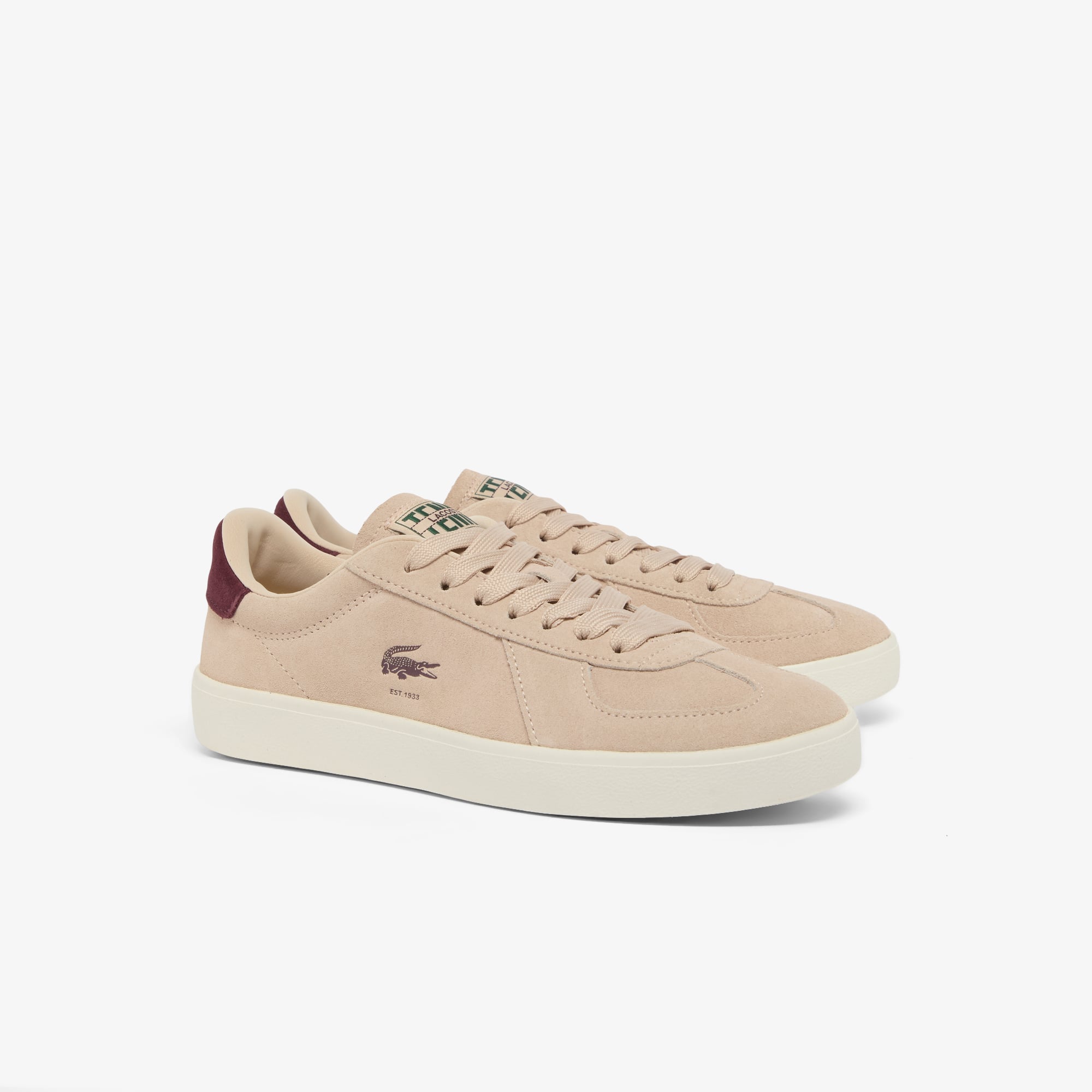 Giày Lacoste Nữ Chất Liệu Da Lộn