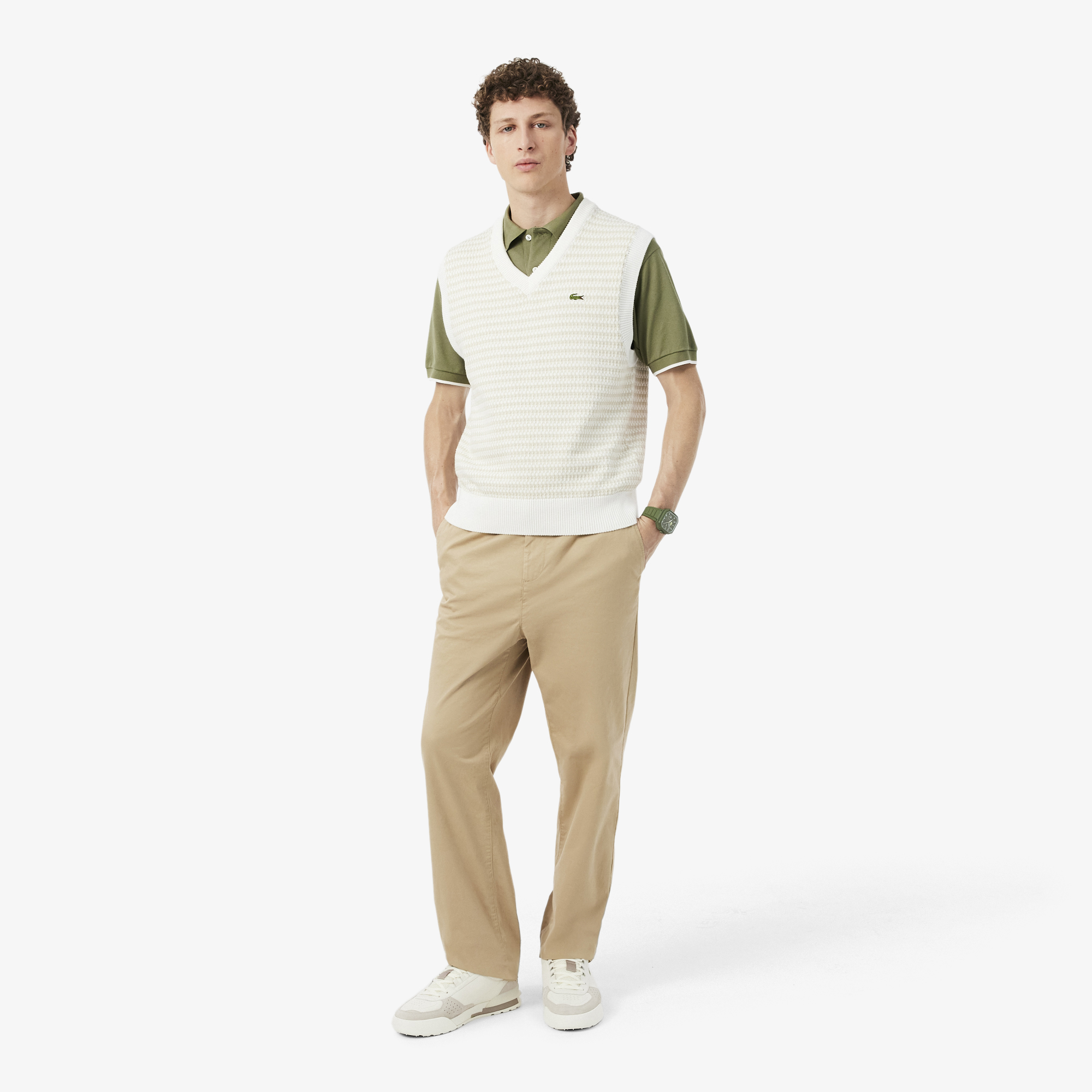 Giày Lacoste Nam Slam Break Chất Liệu Da