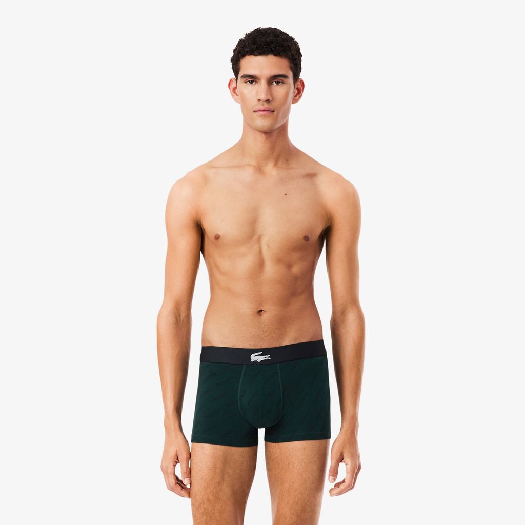 Bộ 3 Quần Lót Trunk Lacoste Nam Chất Liệu Cotton Co Giãn