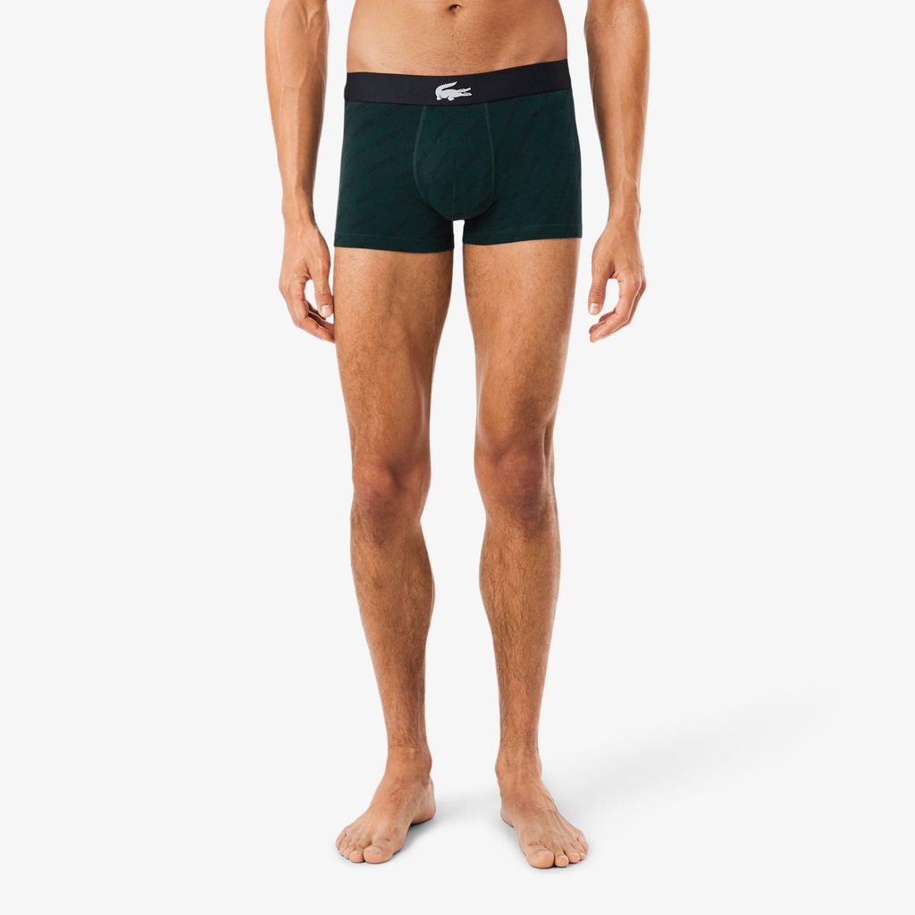 Bộ 3 Quần Lót Trunk Lacoste Nam Chất Liệu Cotton Co Giãn