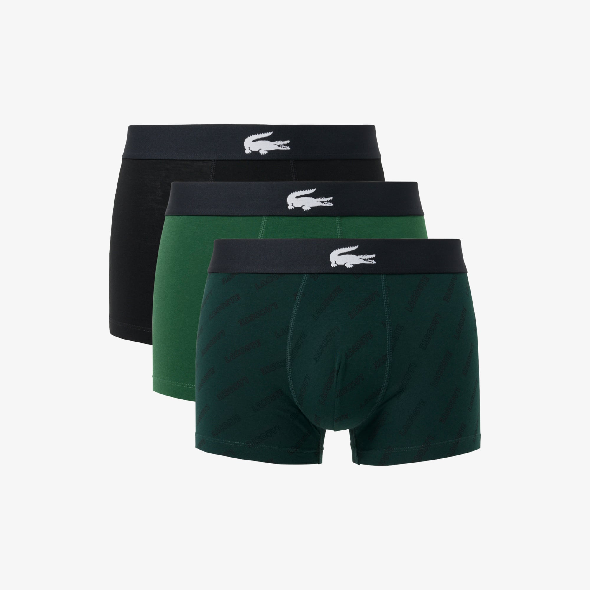 Bộ 3 Quần Lót Trunk Lacoste Nam Chất Liệu Cotton Co Giãn