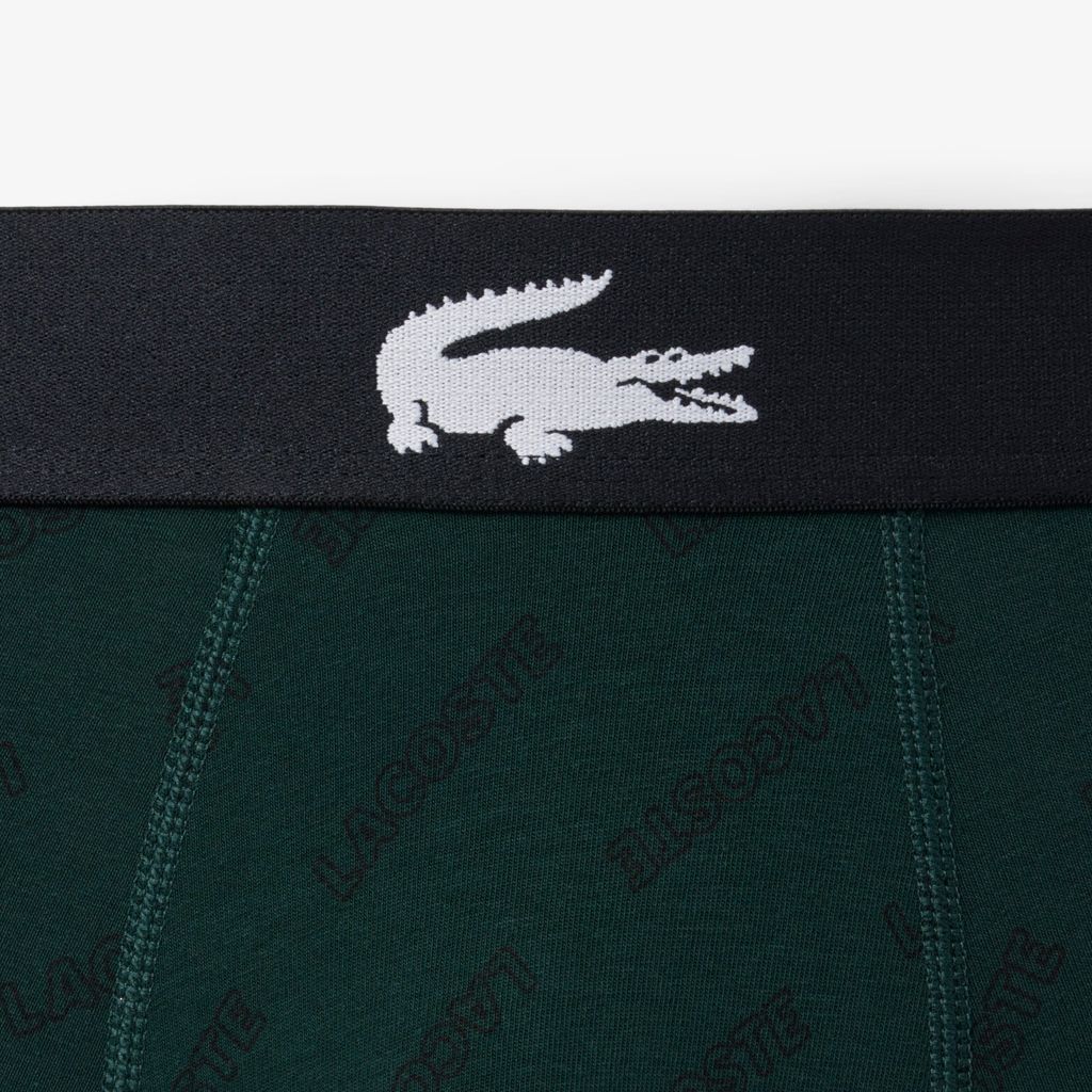 Bộ 3 Quần Lót Trunk Lacoste Nam Chất Liệu Cotton Co Giãn
