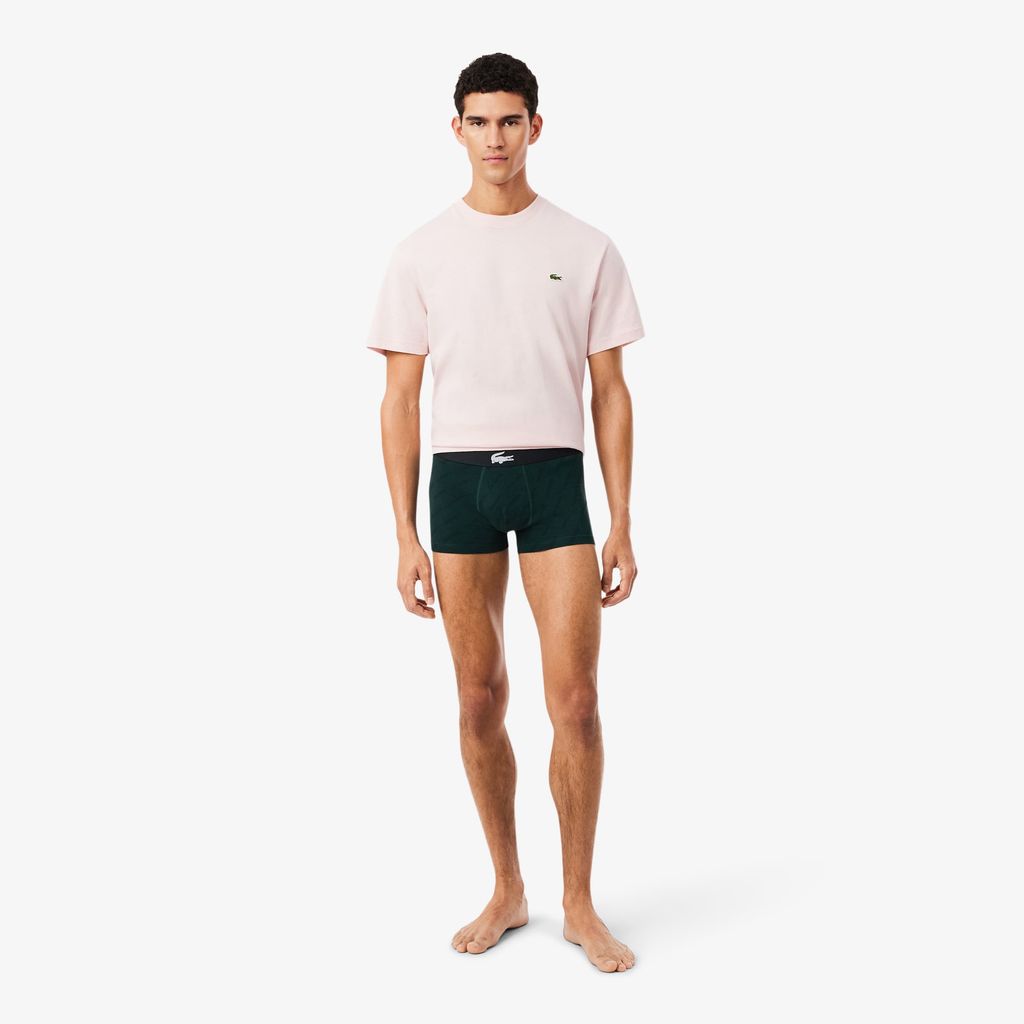 Bộ 3 Quần Lót Trunk Lacoste Nam Chất Liệu Cotton Co Giãn