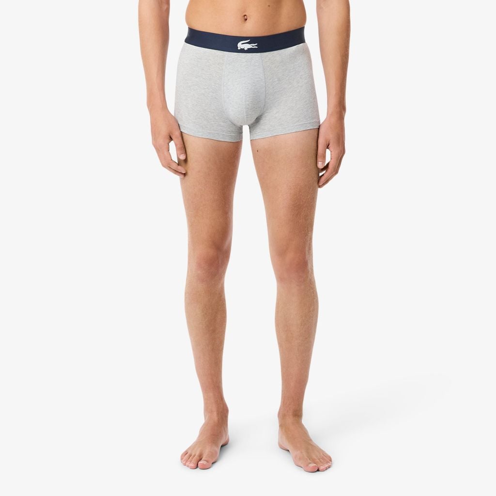 Bộ 3 Quần Lót Trunk Lacoste Nam Chất Liệu Cotton Co Giãn