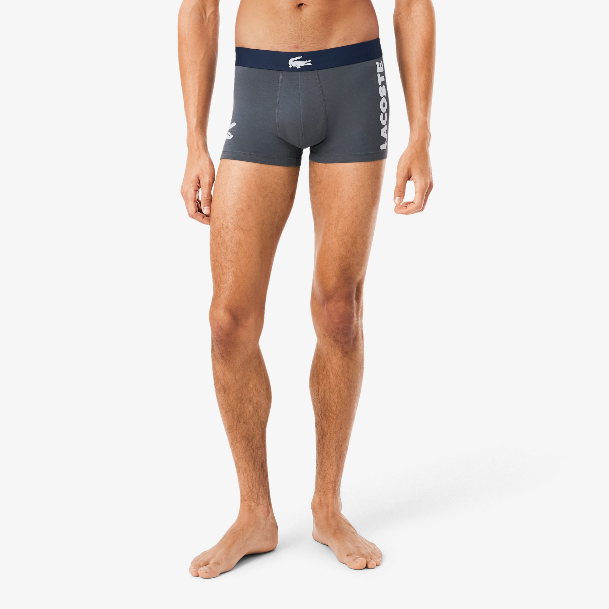 Bộ 3 Quần Lót Trunk Lacoste Nam Chất Liệu Cotton Co Giãn