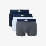 Bộ 3 Quần Lót Trunk Lacoste Nam Chất Liệu Cotton Co Giãn