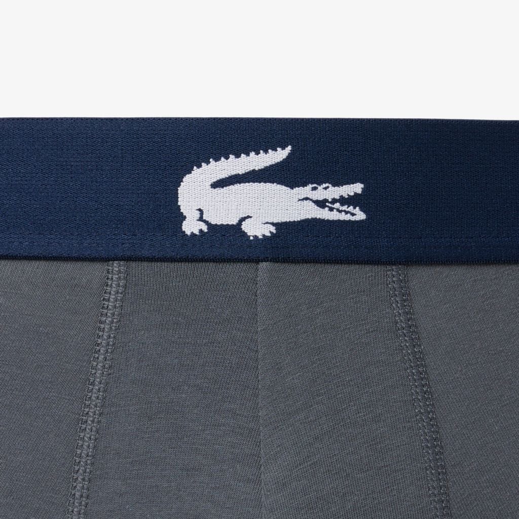 Bộ 3 Quần Lót Trunk Lacoste Nam Chất Liệu Cotton Co Giãn