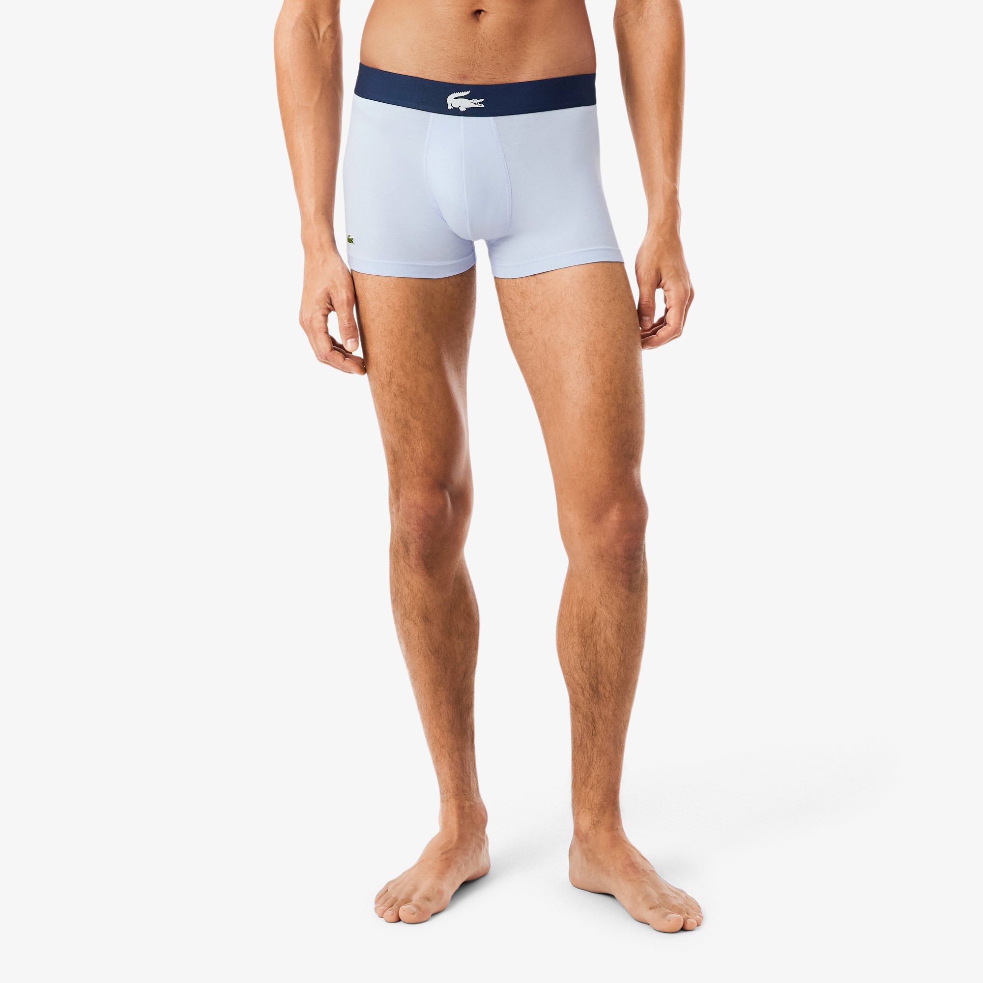 Bộ 3 Quần Lót Trunk Lacoste Nam Chất Liệu Cotton Co Giãn