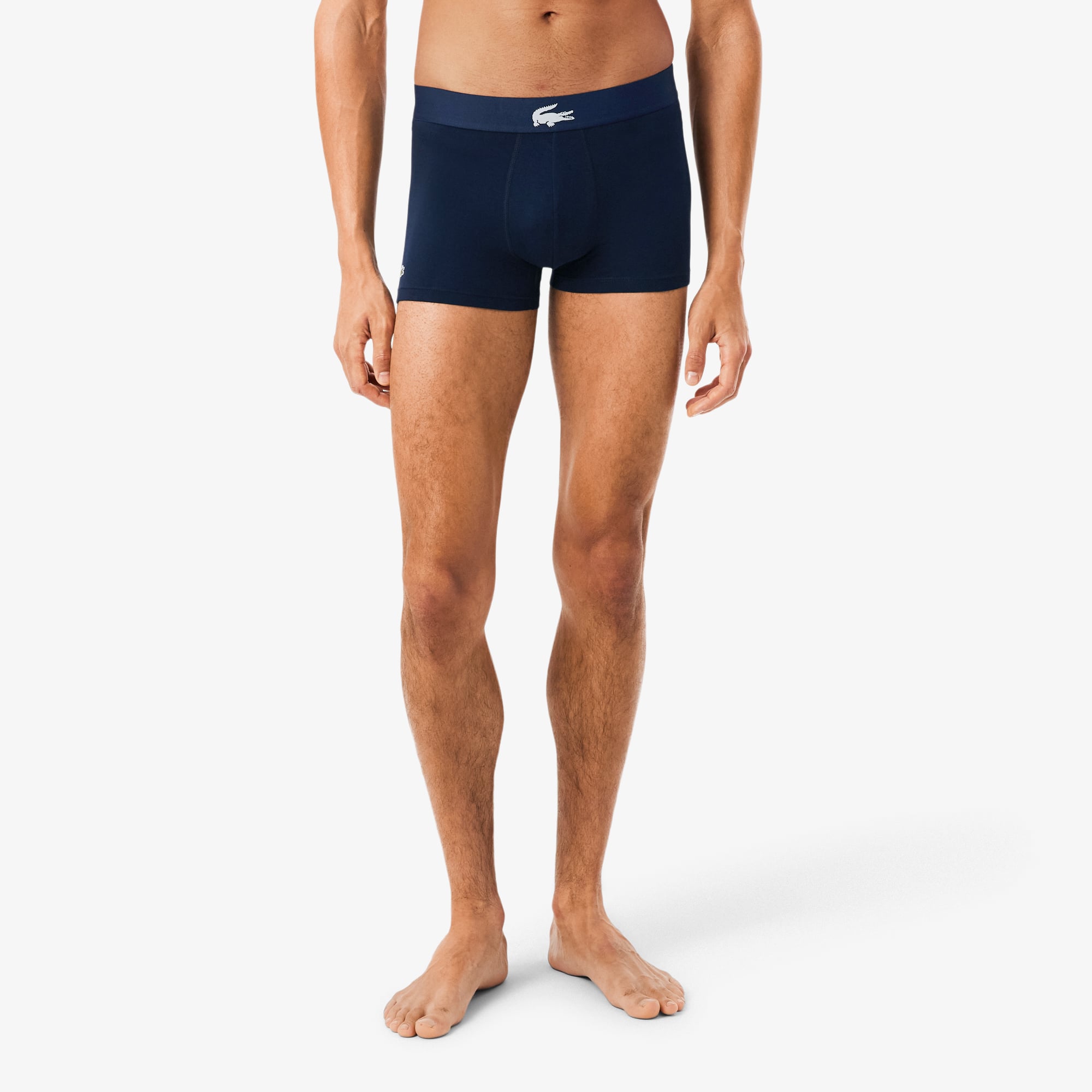 Bộ 3 Quần Lót Trunk Lacoste Nam Chất Liệu Cotton Co Giãn