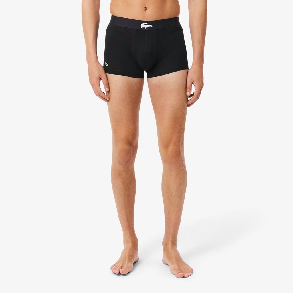 Bộ 3 Quần Lót Trunk Lacoste Nam Chất Liệu Cotton Co Giãn