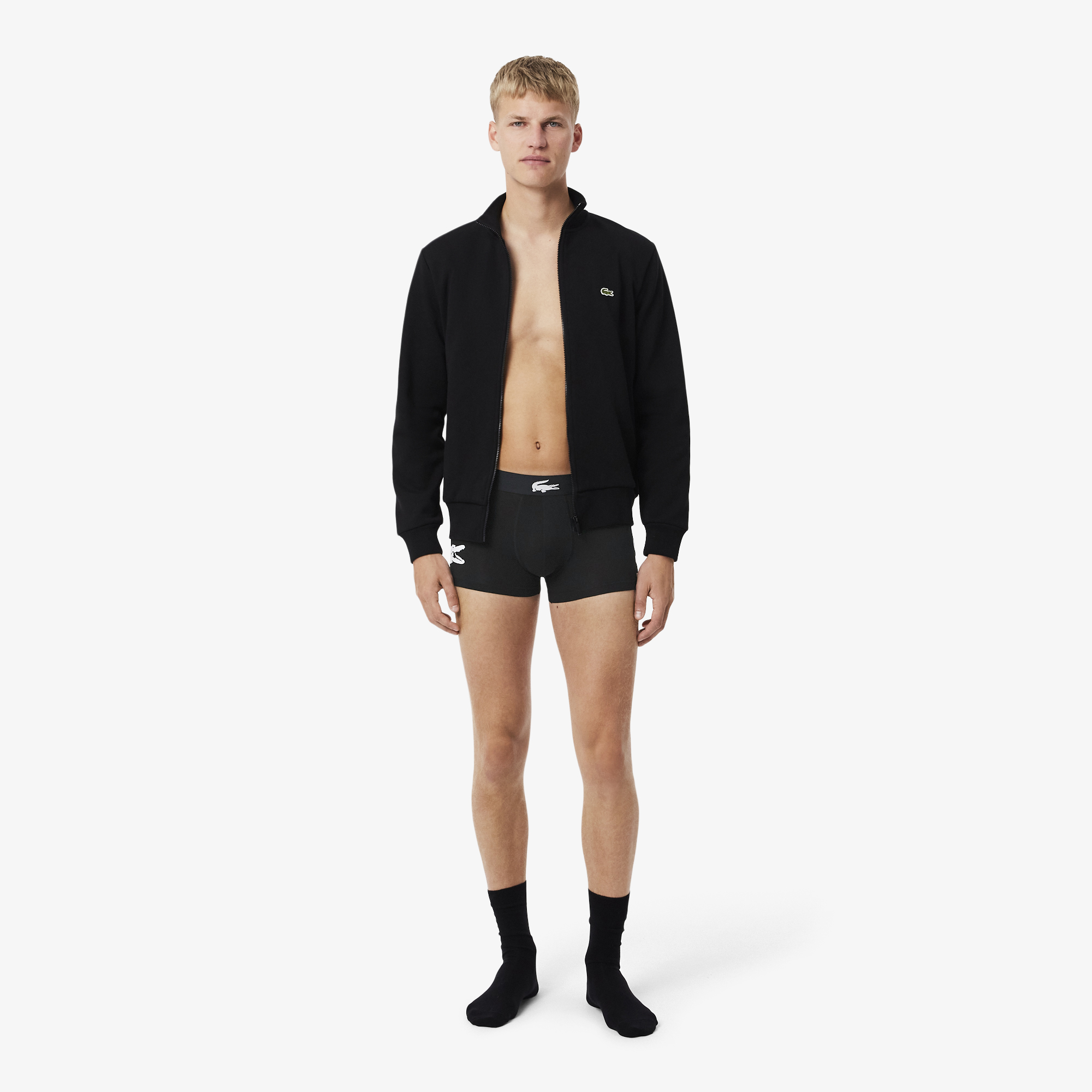 Bộ 3 Quần Lót Trunk Lacoste Nam Chất Liệu Cotton Co Giãn