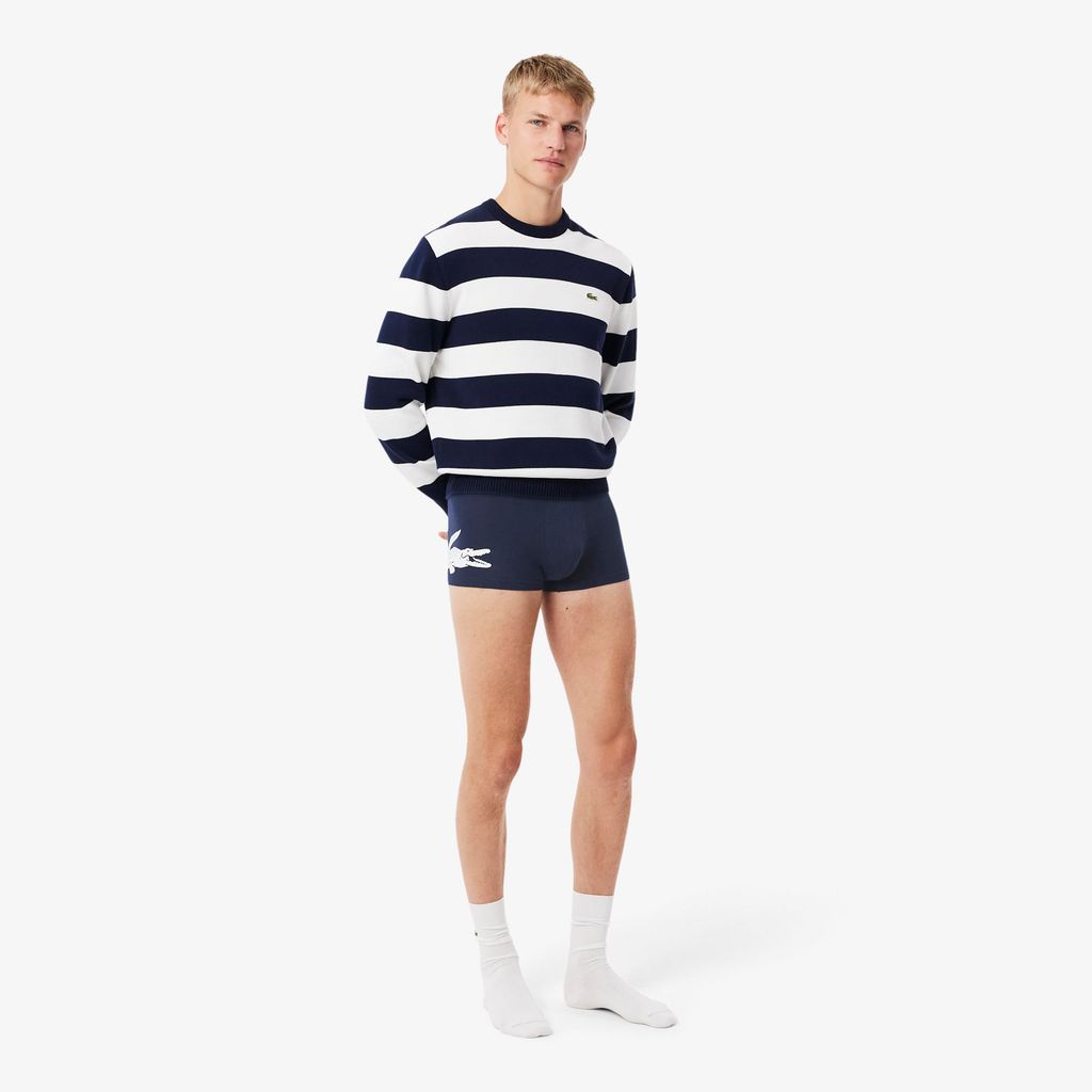 Bộ 3 Quần Lót Trunk Lacoste Nam Chất Liệu Cotton Co Giãn