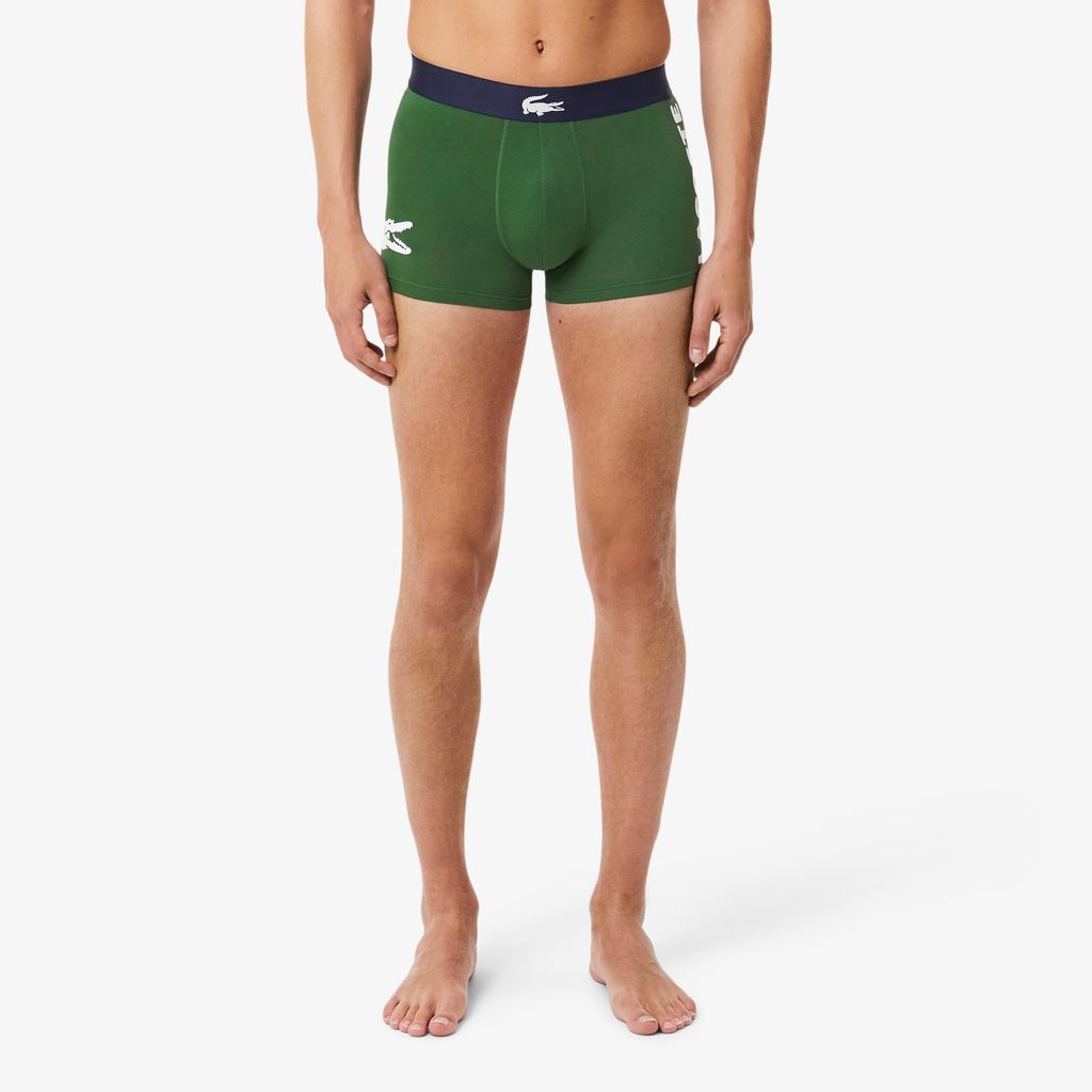 Bộ 3 Quần Lót Trunk Lacoste Nam Chất Liệu Cotton Co Giãn