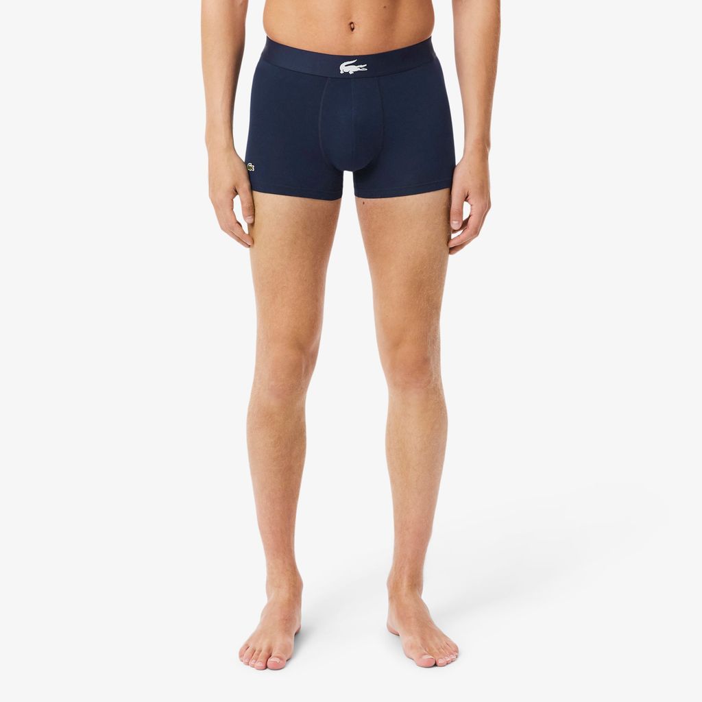 Bộ 3 Quần Lót Trunk Lacoste Nam Chất Liệu Cotton Co Giãn