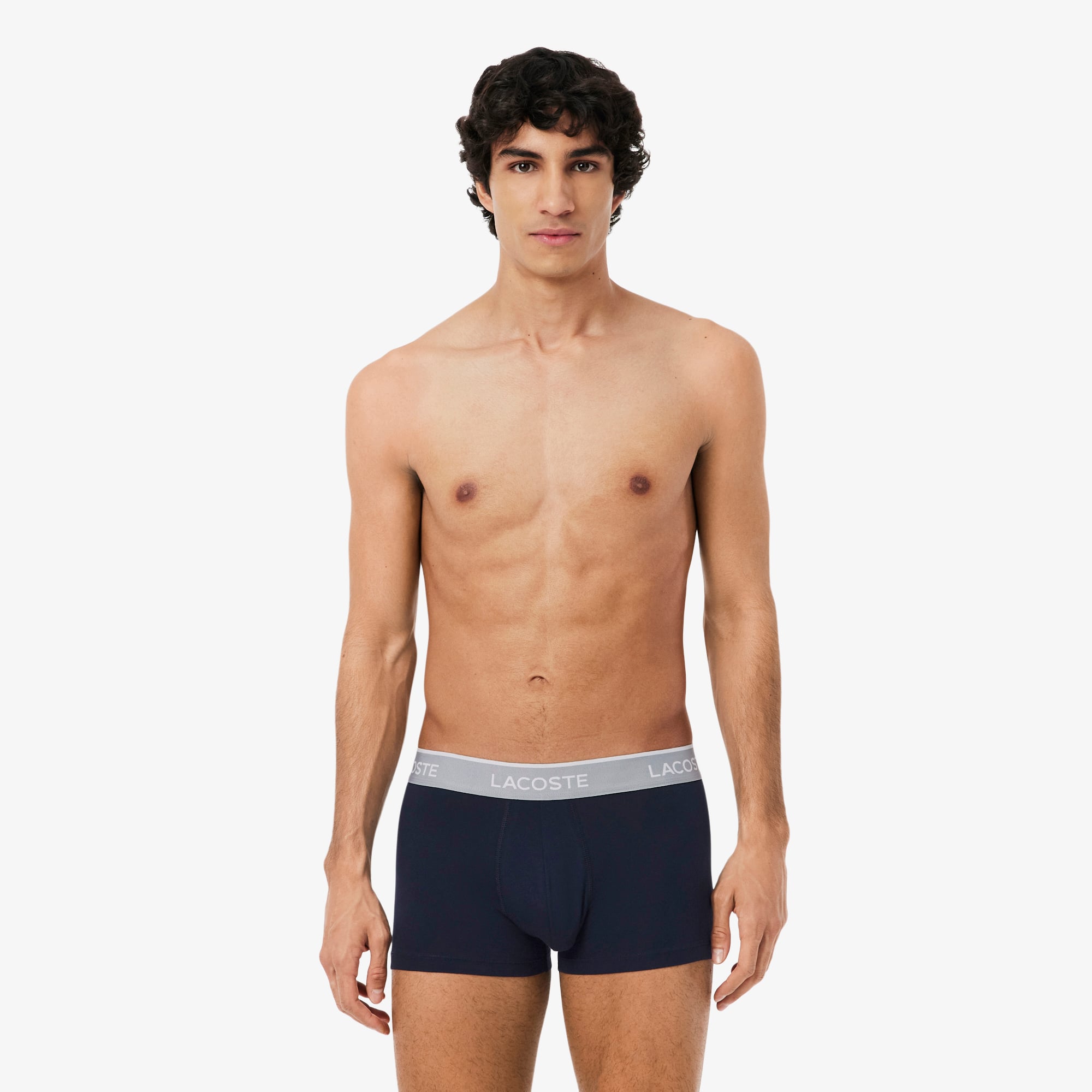 Bộ 3 Quần Lót Trunk Lacoste Nam Chất Liệu Cotton Co Giãn