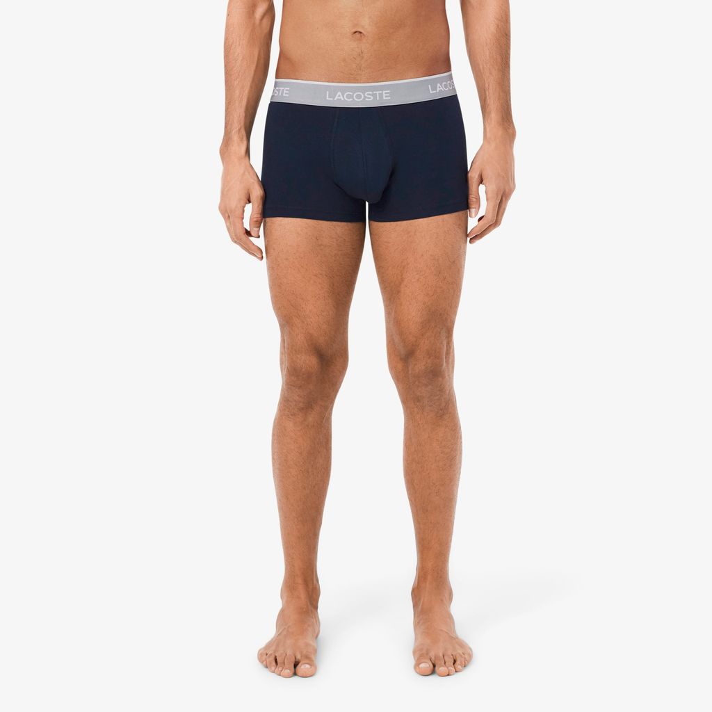 Bộ 3 Quần Lót Trunk Lacoste Nam Chất Liệu Cotton Co Giãn