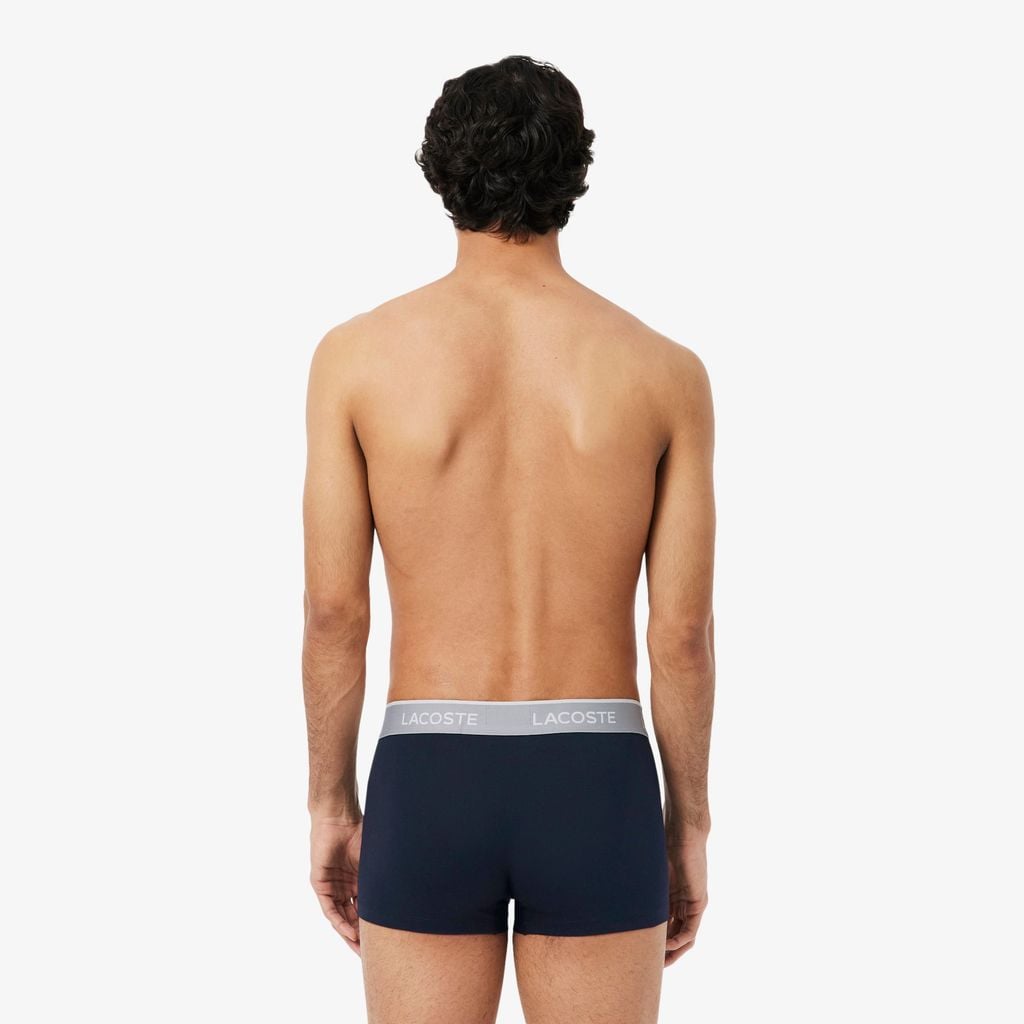 Bộ 3 Quần Lót Trunk Lacoste Nam Chất Liệu Cotton Co Giãn