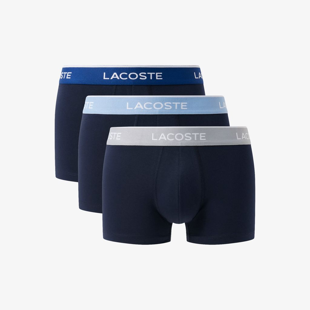 Bộ 3 Quần Lót Trunk Lacoste Nam Chất Liệu Cotton Co Giãn