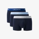 Bộ 3 Quần Lót Trunk Lacoste Nam Chất Liệu Cotton Co Giãn