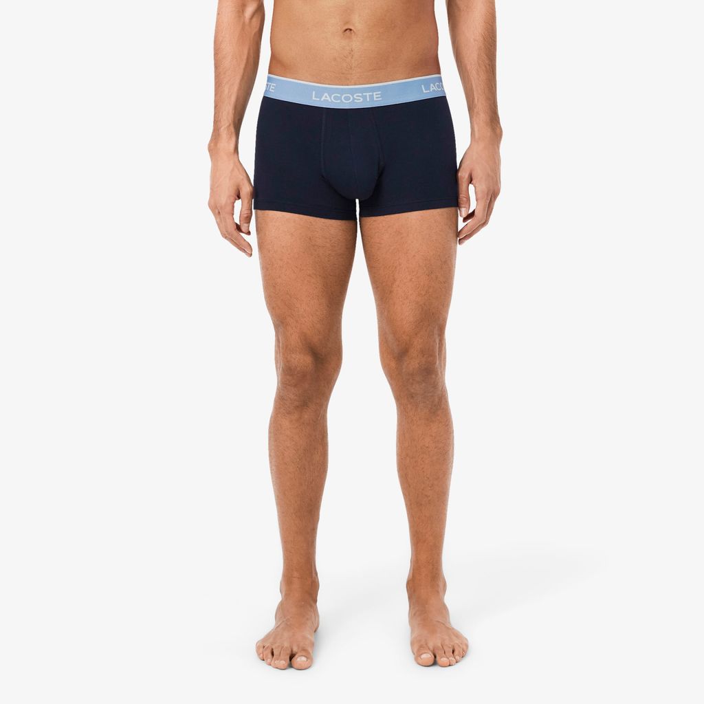 Bộ 3 Quần Lót Trunk Lacoste Nam Chất Liệu Cotton Co Giãn