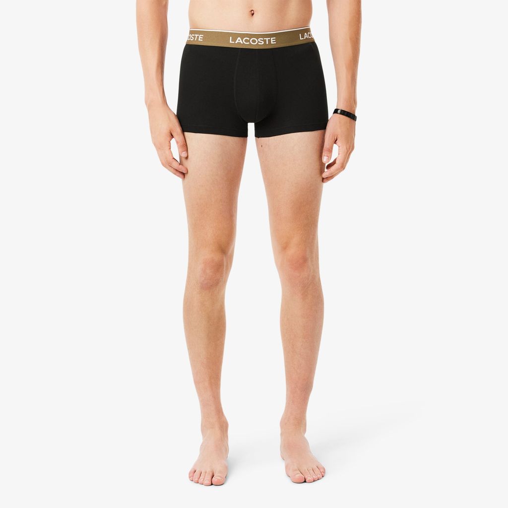 Bộ 3 Quần Lót Trunk Lacoste Nam Chất Liệu Cotton Co Giãn