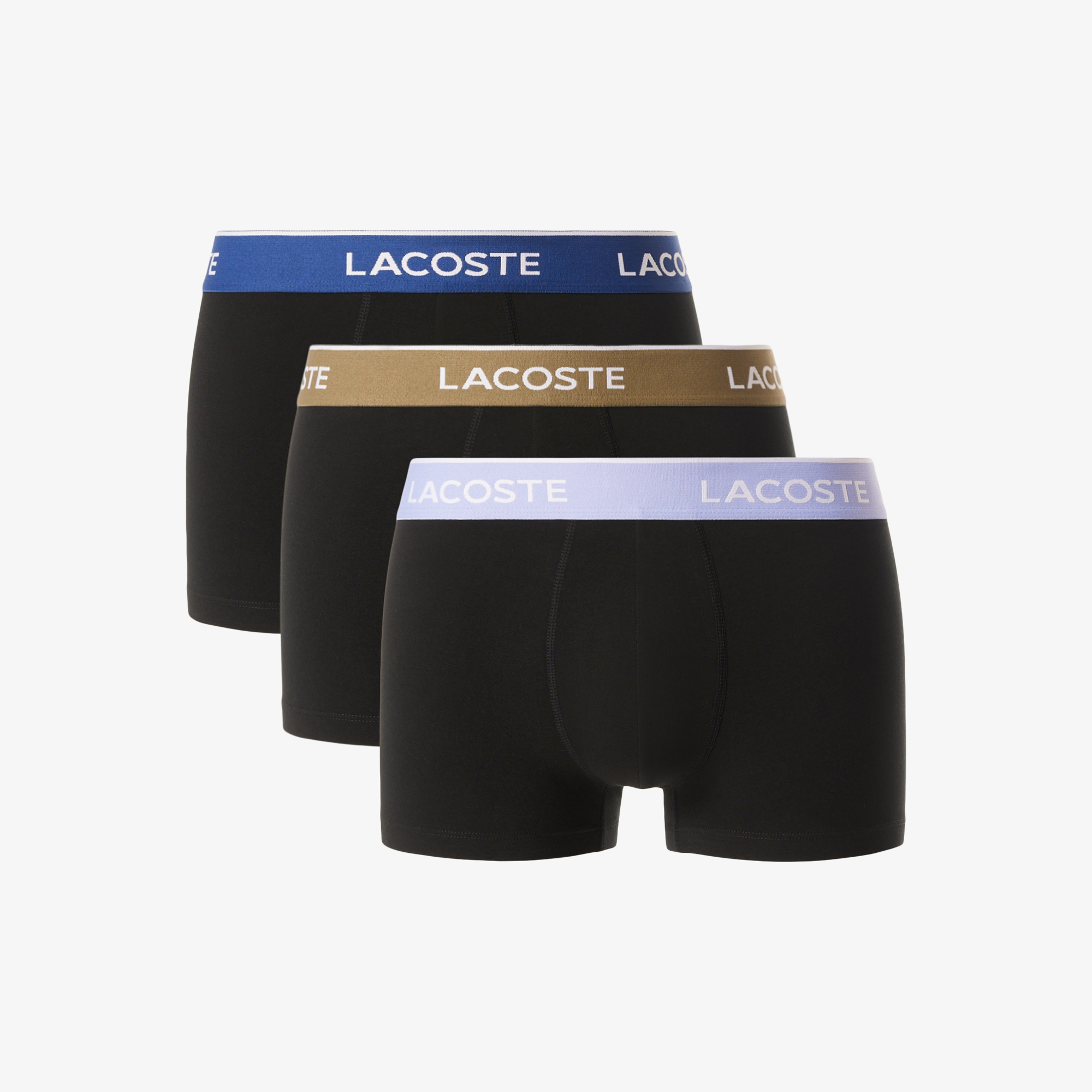 Bộ 3 Quần Lót Trunk Lacoste Nam Chất Liệu Cotton Co Giãn