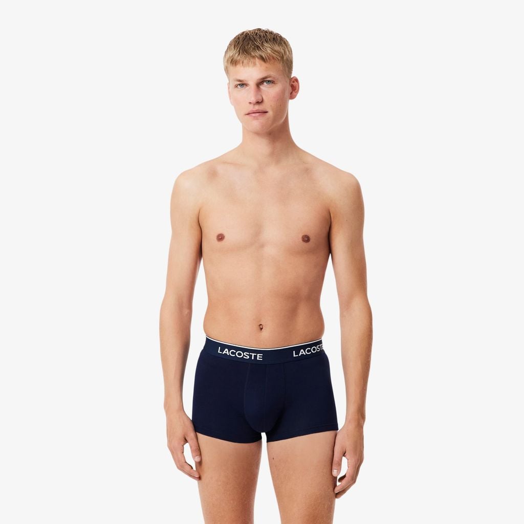 Bộ 3 Quần Lót Trunk Lacoste Nam Chất Liệu Cotton Co Giãn