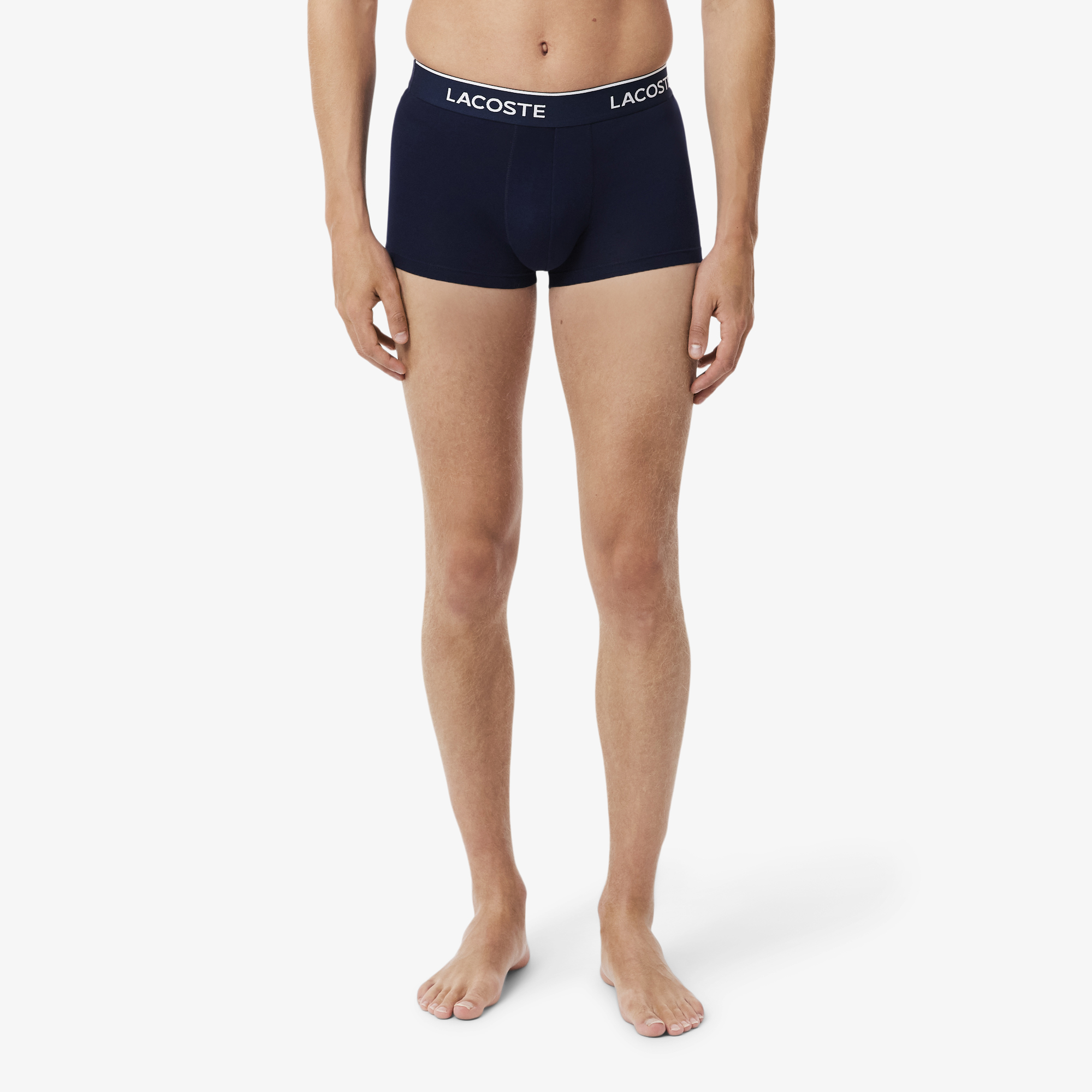 Bộ 3 Quần Lót Trunk Lacoste Nam Chất Liệu Cotton Co Giãn