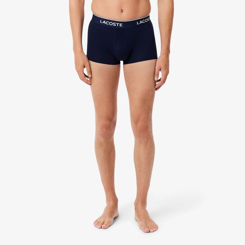 Bộ 3 Quần Lót Trunk Lacoste Nam Chất Liệu Cotton Co Giãn