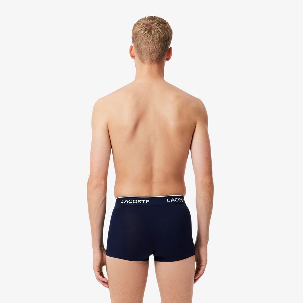 Bộ 3 Quần Lót Trunk Lacoste Nam Chất Liệu Cotton Co Giãn