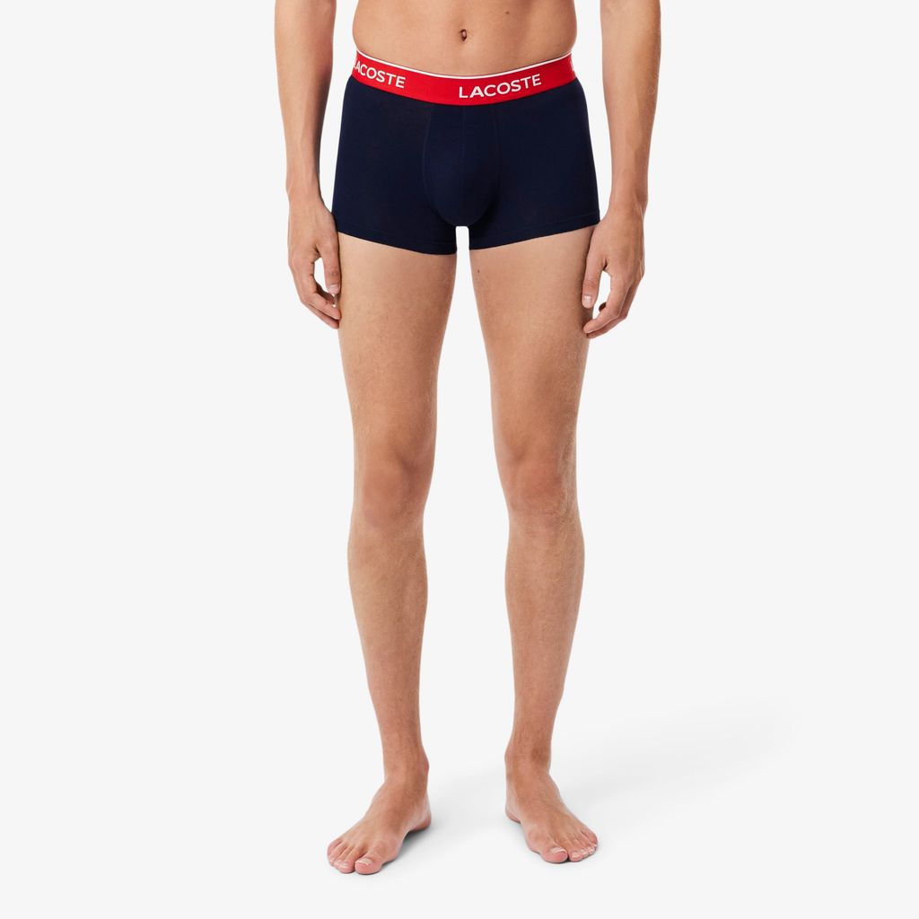 Bộ 3 Quần Lót Trunk Lacoste Nam Chất Liệu Cotton Co Giãn