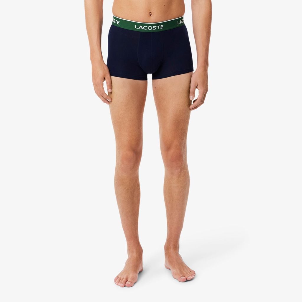 Bộ 3 Quần Lót Trunk Lacoste Nam Chất Liệu Cotton Co Giãn